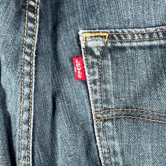 Levi's 501 Original Fit Jeans Mens 34x29.5 Blue Denim Straight Leg‎ Button Fly - Picture 14 of 16